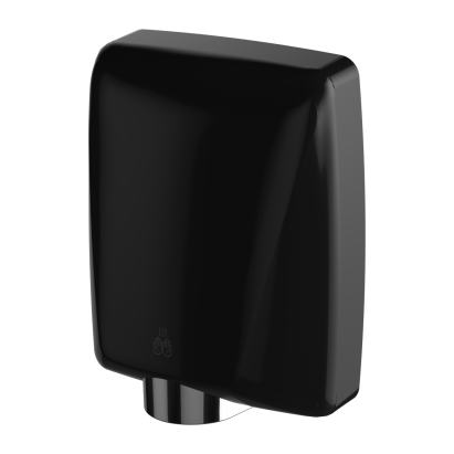 Uscător de mâini cu senzor FL2023BK, negru, compact, uscare rapidă