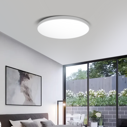 Plafonieră LED SOLIS 47 cm, 70W, lumină rece 6000K, alb, design ultra-subțire