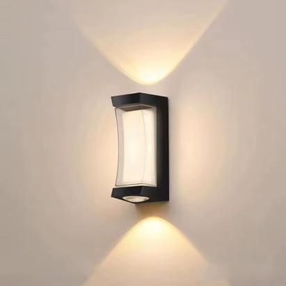 Aplica LED de exterior AX150BK 7W, negru, IP65, lumina calda, 560 lm