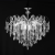 Candelabru din cristal CC9324/5CH, 5x E14, diametru 48 cm, finisaj crom