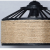Lustră vintage rustică LV300/300BK din metal și sfoară, 30 cm, negru