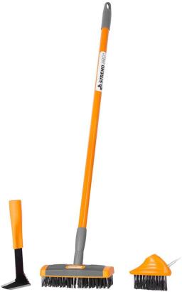 Set perie curățare rosturi pavaj Strend Pro, 4 piese, telescopic