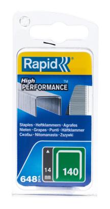 Capse Rapid 140 galvanizate 14 mm pentru capsator, 648 bucăți