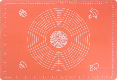 Covoraș din silicon MagicHome pentru aluat, antiaderent, roșu, 64x45 cm