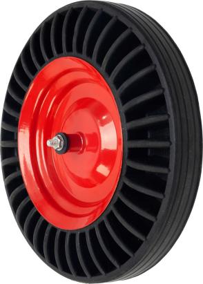 Roată de roabă Strend Pro Premium Fortis Black 39 cm, de schimb, cu ax