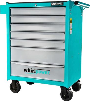 Cărucior de atelier Whirlpower cu scule, 211 piese, 7 sertare PROFI