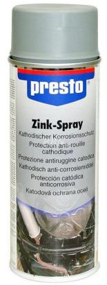 Spray zinc Presto gri 400 ml pentru protecție anticorozivă metal