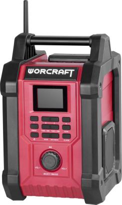 Radio Worcraft CBTS-S20LiH 20V DAB+FM cu Bluetooth, AUX, 2x15W