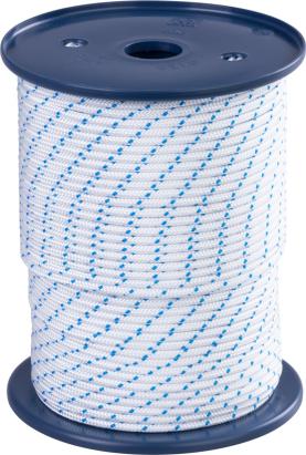 Frânghie PP plutitoare 4 mm, 100 m Strend Pro Premium alb/albastru