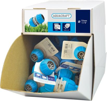 Mufă îmbinare Aquacraft SoftTouch 1/2" (13 mm) pentru furtun grădină, set 50 buc