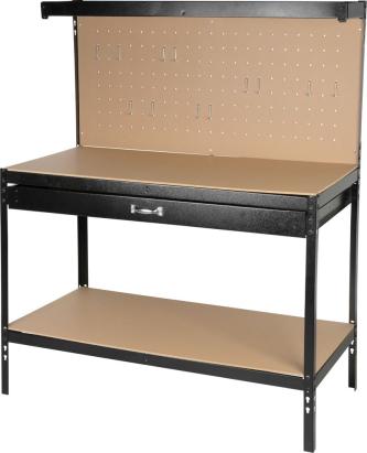 Masă de lucru pentru atelier Racks DWB60 cu sertar, 120x60x150 cm, 230 kg