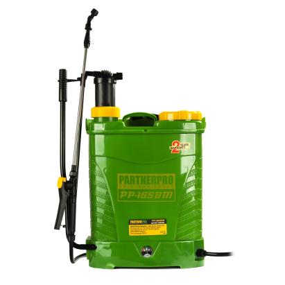 Pompa de stropit cu acumulator PartnerPro PP-16SBM, 16L, 12V 8Ah, 2 in 1