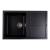 Chiuvetă bucătărie din granit compozit Elefant Premium Selena, negru 785x495 mm