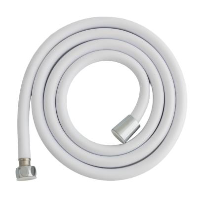 Furtun de duș din silicon alb mat 175 cm, anti-răsucire, FLEKO