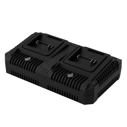 Încărcător dublu PartnerPro PPC-2-4A pentru 2 acumulatori 20V, 4A+4A