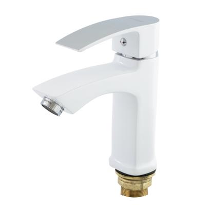 Baterie lavoar MIXXUS Magnum 001 alb/crom, monocomandă cu cartuș ceramic