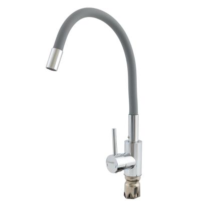 Baterie de bucătărie Champion SUS-011 cu duș flexibil, crom/gri, inox