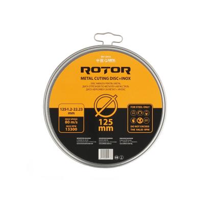 Set 10 discuri abrazive pentru tăiere metal și inox Rotor 125x1,2x22,23 mm