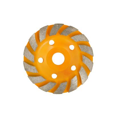 Disc cupă diamantată ROTOR 125 mm Turbo pentru șlefuit beton și piatră