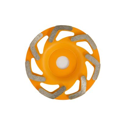 Disc cupă diamantată 125 mm forma L Rotor pentru șlefuire beton și piatră