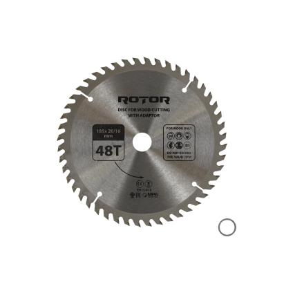 Disc circular pentru taiat lemn Rotor 185 mm, 48T, cu adaptor 20/16