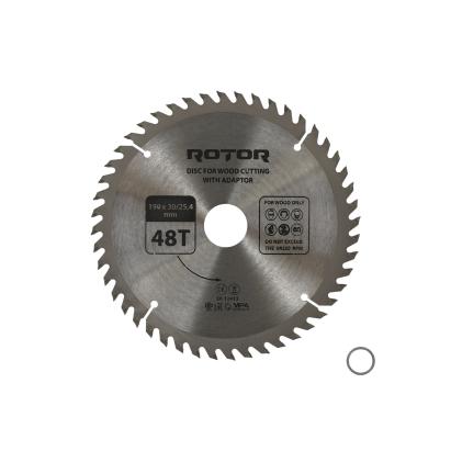 Disc circular pentru lemn ROTOR 190 mm, 48T, alezaj 30/25,4 cu adaptor