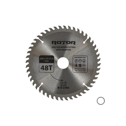 Disc circular pentru taiat lemn Rotor 200 mm, 48T, cu adaptor 30/25,4 mm