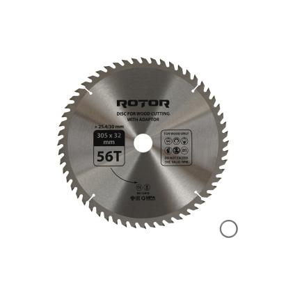 Disc circular pentru tăiere lemn Rotor 305 mm, 56T, cu adaptor 32/30/25,4 mm