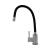 Baterie bucătărie Flow FB-011 neagră, pipă flexibilă, inox SUS 304