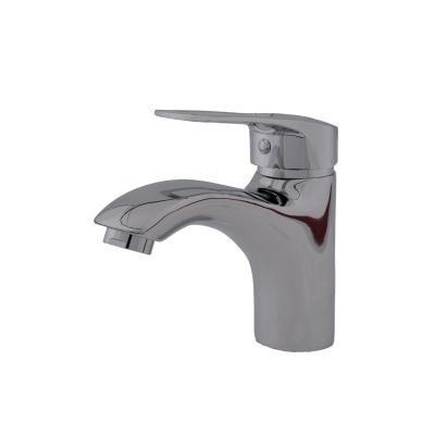 Baterie lavoar WAVE Z 01 din zinc, crom lucios, monocomandă, pipă fixă