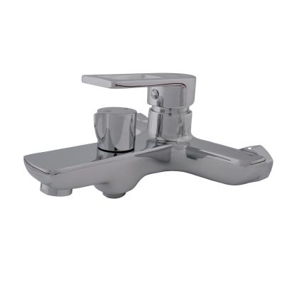 Baterie pentru cadă EDGE Z09 Flow, crom lucios, cu pară de duș și furtun