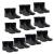Set 10 perechi cizme din PVC pentru femei mov/negru, impermeabile, antiderapante