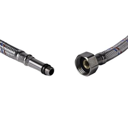 Racord flexibil apă 40 cm din inox, F1/2" x M10 x 40 mm, Flow FRF-40D