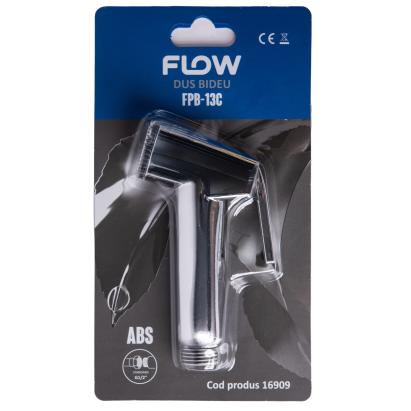 Duș bideu Flow FDB-13C din ABS cromat, cu racord standard G1/2 pentru baie