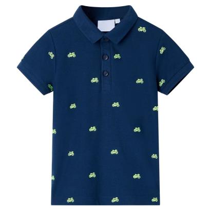 Tricou polo pentru copii, bleumarin, 92 GartenMobel Dekor