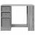 Birou cu sertar Gri Sonoma 100 x 40 x 75 cm Lemn compozit GartenMobel Dekor