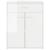 Dulap, alb extralucios, 60x30x75 cm, lemn prelucrat GartenMobel Dekor
