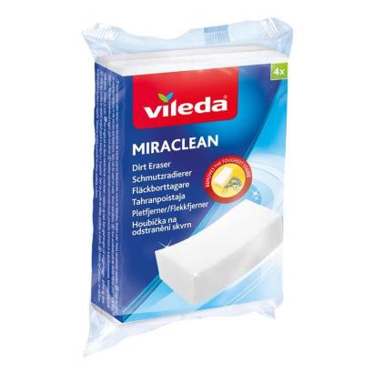 Burete magic Vileda Miraclean pentru îndepărtarea petelor, set 4 bucăți