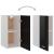 Dulap suspendat “Lyon” negru extralucios 29,5x31x60 cm GartenMobel Dekor