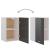 Dulap suspendat “Lyon” gri extralucios 39,5x31x60 cm GartenMobel Dekor