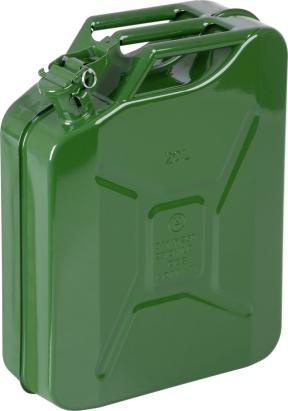 Canistră metalică pentru combustibil JerryCan LD20, 20 L, verde, cu siguranță