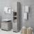 Dulap de baie, gri beton, 30x30x183,5 cm, lemn prelucrat GartenMobel Dekor