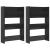 Pantofare de perete, 2 buc., negru extralucios, 60x18x90 cm PAL GartenMobel Dekor