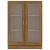 Dulap vitrină, stejar maro, 82,5x30,5x115 cm, lemn prelucrat GartenMobel Dekor