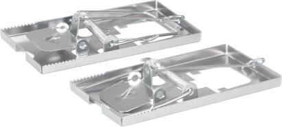 Set 2 capcane metalice pentru șoareci Ironkiller MH5079S, 120x65 mm