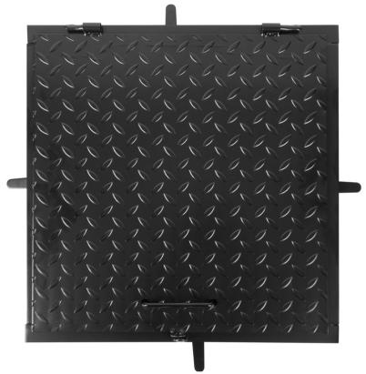 Capac canalizare MC60 600x600 mm, negru, cu închidere, max. 150 kg