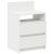 Noptiera cu 2 sertare alb 40x33x60 cm GartenMobel Dekor