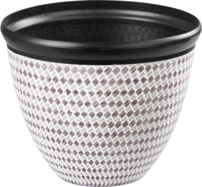 Ghiveci Strend Pro Marble, model marmură, 37x30 cm, maro