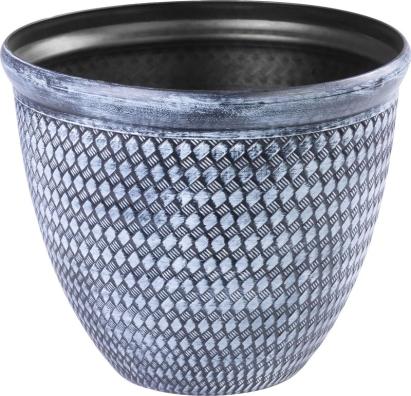 Ghiveci Strend Pro Marble albastru, 37x30 cm, pentru interior/exterior