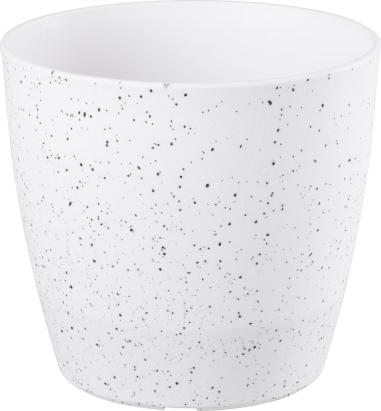 Ghiveci Strend Pro Stone alb, efect piatră, cu auto-udare, 23x20,5 cm